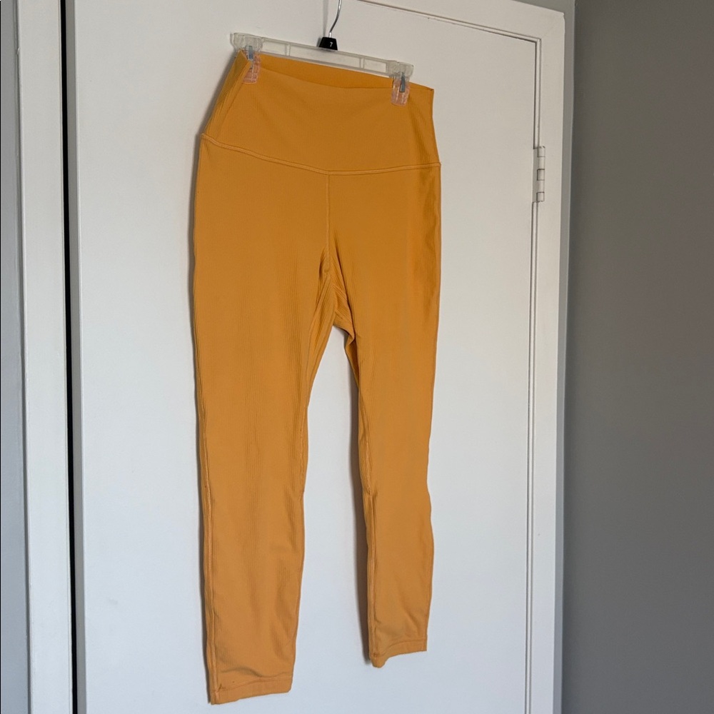 NEW Lululemon Align Ribbed High-Rise Pant 25" Mango Dream size 12 - Picture 6 of 6